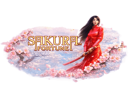 Sakura Fortune japāņu ķiršziedu tematiskā slota spēle ar samuraju simboliem